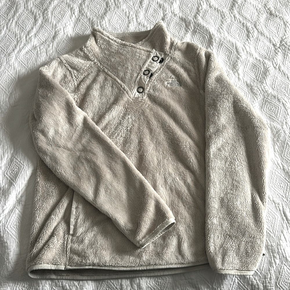 The North Face limited edition high neck snap fleece jacket